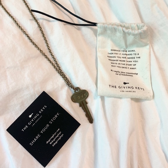 The Giving Keys • LOVE Key Necklace - Picture 2 of 6